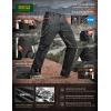 imageCQR Mens Quick Dry Tactical Pants Water Resistant Outdoor Pants Lightweight Stretch Cargo Work Hiking PantsRunyon Cargo Pants Black
