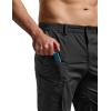 imageCQR Mens Quick Dry Tactical Pants Water Resistant Outdoor Pants Lightweight Stretch Cargo Work Hiking PantsRunyon Cargo Pants Black