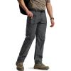 imageCQR Mens Quick Dry Tactical Pants Water Resistant Outdoor Pants Lightweight Stretch Cargo Work Hiking PantsRunyon Cargo Pants Charcoal