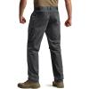 imageCQR Mens Quick Dry Tactical Pants Water Resistant Outdoor Pants Lightweight Stretch Cargo Work Hiking PantsRunyon Cargo Pants Charcoal
