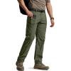 imageCQR Mens Quick Dry Tactical Pants Water Resistant Outdoor Pants Lightweight Stretch Cargo Work Hiking PantsRunyon Cargo Pants Green Kelp