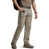imageCQR Mens Quick Dry Tactical Pants Water Resistant Outdoor Pants Lightweight Stretch Cargo Work Hiking PantsRunyon Cargo Pants Sandstorm