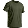 imageCQR Mens Short Sleeve Military Tactical TShirt Athletic Gym Training Army Shirts Outdoor Hiking Workout ShirtFrost Pro Crewneck Army Green
