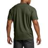 imageCQR Mens Short Sleeve Military Tactical TShirt Athletic Gym Training Army Shirts Outdoor Hiking Workout ShirtFrost Pro Crewneck Army Green