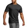 imageCQR Mens Short Sleeve Military Tactical TShirt Athletic Gym Training Army Shirts Outdoor Hiking Workout ShirtFrost Pro Crewneck Black