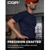 imageCQR Mens Short Sleeve Military Tactical TShirt Athletic Gym Training Army Shirts Outdoor Hiking Workout ShirtFrost Pro Crewneck Police Navy