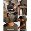 imageCQR Mens Short Sleeve Military Tactical TShirt Athletic Gym Training Army Shirts Outdoor Hiking Workout ShirtFrost Pro Crewneck Tundra
