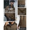 imageCQR Mens Thermal Fleece Quarter Zip Sweater Outdoor Lightweight Long Sleeve Pullover Casual Mock Neck Polo SweatersCrest Hazelnut