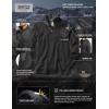 imageCQR Mens Thermal Fleece Quarter Zip Sweater Outdoor Lightweight Long Sleeve Pullover Casual Mock Neck Polo SweatersCrest Heather Coal Black
