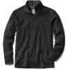 imageCQR Mens Thermal Fleece Quarter Zip Sweater Outdoor Lightweight Long Sleeve Pullover Casual Mock Neck Polo SweatersCrest Heather Coal Black