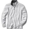 imageCQR Mens Thermal Fleece Quarter Zip Sweater Outdoor Lightweight Long Sleeve Pullover Casual Mock Neck Polo SweatersCrest Light Grey