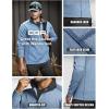 imageCQR Mens Thermal Fleece Quarter Zip Sweater Outdoor Lightweight Long Sleeve Pullover Casual Mock Neck Polo SweatersCrest Ocean