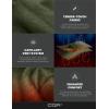 imageCQR Mens Thermal Fleece Quarter Zip Sweater Outdoor Lightweight Long Sleeve Pullover Casual Mock Neck Polo SweatersCrest Olive
