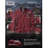 imageCQR Mens Thermal Fleece Quarter Zip Sweater Outdoor Lightweight Long Sleeve Pullover Casual Mock Neck Polo SweatersCrest Wine