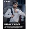 imageCQR Mens Thermal Fleece Quarter Zip Sweater Outdoor Lightweight Long Sleeve Pullover Casual Mock Neck Polo SweatersValley Light Grey