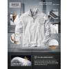 imageCQR Mens Thermal Fleece Quarter Zip Sweater Outdoor Lightweight Long Sleeve Pullover Casual Mock Neck Polo SweatersValley Light Grey