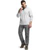 imageCQR Mens Thermal Fleece Quarter Zip Sweater Outdoor Lightweight Long Sleeve Pullover Casual Mock Neck Polo SweatersValley Light Grey
