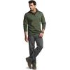 imageCQR Mens Thermal Fleece Quarter Zip Sweater Outdoor Lightweight Long Sleeve Pullover Casual Mock Neck Polo SweatersValley Olive