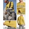 imageCQR Mens UPF50 Sun Protection Shirts Quick Dry Long Sleeve Rash Guard Athletic Running Workout Fishing Cooling ShirtsBasic Desert Yellow