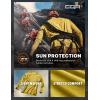 imageCQR Mens UPF50 Sun Protection Shirts Quick Dry Long Sleeve Rash Guard Athletic Running Workout Fishing Cooling ShirtsBasic Desert Yellow