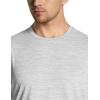 imageCQR Mens UPF50 Sun Protection Shirts Quick Dry Long Sleeve Rash Guard Athletic Running Workout Fishing Cooling ShirtsBasic Light Grey
