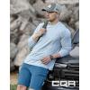 imageCQR Mens UPF50 Sun Protection Shirts Quick Dry Long Sleeve Rash Guard Athletic Running Workout Fishing Cooling ShirtsBasic Ocean