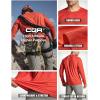 imageCQR Mens UPF50 Sun Protection Shirts Quick Dry Long Sleeve Rash Guard Athletic Running Workout Fishing Cooling ShirtsBasic Rescue Orange