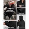 imageCQR Mens UPF50 Sun Protection Shirts Quick Dry Long Sleeve Rash Guard Athletic Running Workout Fishing Cooling ShirtsProtector Hoodie Black