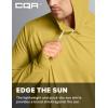 imageCQR Mens UPF50 Sun Protection Shirts Quick Dry Long Sleeve Rash Guard Athletic Running Workout Fishing Cooling ShirtsProtector Hoodie Desert Yellow