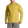 imageCQR Mens UPF50 Sun Protection Shirts Quick Dry Long Sleeve Rash Guard Athletic Running Workout Fishing Cooling ShirtsProtector Hoodie Desert Yellow