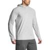 imageCQR Mens UPF50 Sun Protection Shirts Quick Dry Long Sleeve Rash Guard Athletic Running Workout Fishing Cooling ShirtsProtector Hoodie Light Grey