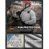imageCQR Mens UPF50 Sun Protection Shirts Quick Dry Long Sleeve Rash Guard Athletic Running Workout Fishing Cooling ShirtsProtector Hoodie Light Grey
