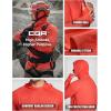 imageCQR Mens UPF50 Sun Protection Shirts Quick Dry Long Sleeve Rash Guard Athletic Running Workout Fishing Cooling ShirtsProtector Hoodie Rescue Orange