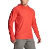 imageCQR Mens UPF50 Sun Protection Shirts Quick Dry Long Sleeve Rash Guard Athletic Running Workout Fishing Cooling ShirtsProtector Hoodie Rescue Orange