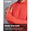 imageCQR Mens UPF50 Sun Protection Shirts Quick Dry Long Sleeve Rash Guard Athletic Running Workout Fishing Cooling ShirtsProtector Hoodie Rescue Orange