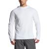 imageCQR Mens UPF50 Sun Protection Shirts Quick Dry Long Sleeve Rash Guard Athletic Running Workout Fishing Cooling ShirtsProtector Hoodie White