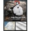 imageCQR Mens UPF50 Sun Protection Shirts Quick Dry Long Sleeve Rash Guard Athletic Running Workout Fishing Cooling ShirtsProtector Hoodie White