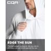 imageCQR Mens UPF50 Sun Protection Shirts Quick Dry Long Sleeve Rash Guard Athletic Running Workout Fishing Cooling ShirtsProtector Hoodie White