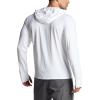 imageCQR Mens UPF50 Sun Protection Shirts Quick Dry Long Sleeve Rash Guard Athletic Running Workout Fishing Cooling ShirtsProtector Hoodie White