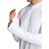 imageCQR Mens UPF50 Sun Protection Shirts Quick Dry Long Sleeve Rash Guard Athletic Running Workout Fishing Cooling ShirtsProtector Hoodie White