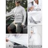 imageCQR Mens UPF50 Sun Protection Shirts Quick Dry Long Sleeve Rash Guard Athletic Running Workout Fishing Cooling ShirtsProtector Hoodie White