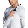 imageCQR Mens UPF50 Sun Protection Shirts Quick Dry Long Sleeve Rash Guard Athletic Running Workout Fishing Cooling ShirtsProtector White