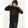 imageCQR Mens Winter Fleece Pullover Hoodies Thermal Long Sleeve Hooded Sweatshirt CottonBlend OutdoorTactical ShirtsFleece Camo Hoodie Black