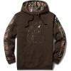 imageCQR Mens Winter Fleece Pullover Hoodies Thermal Long Sleeve Hooded Sweatshirt CottonBlend OutdoorTactical ShirtsFleece Camo Hoodie Brown