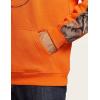 imageCQR Mens Winter Fleece Pullover Hoodies Thermal Long Sleeve Hooded Sweatshirt CottonBlend OutdoorTactical ShirtsFleece Camo Hoodie Orange