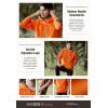imageCQR Mens Winter Fleece Pullover Hoodies Thermal Long Sleeve Hooded Sweatshirt CottonBlend OutdoorTactical ShirtsFleece Camo Hoodie Orange