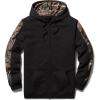 imageCQR Mens Winter Fleece Pullover Hoodies Thermal Long Sleeve Hooded Sweatshirt CottonBlend OutdoorTactical ShirtsFleece Fullzip Hoodie Black