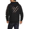 imageCQR Mens Winter Fleece Pullover Hoodies Thermal Long Sleeve Hooded Sweatshirt CottonBlend OutdoorTactical ShirtsFleece Fullzip Hoodie Black