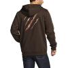 imageCQR Mens Winter Fleece Pullover Hoodies Thermal Long Sleeve Hooded Sweatshirt CottonBlend OutdoorTactical ShirtsFleece Fullzip Hoodie Brown