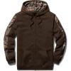 imageCQR Mens Winter Fleece Pullover Hoodies Thermal Long Sleeve Hooded Sweatshirt CottonBlend OutdoorTactical ShirtsFleece Fullzip Hoodie Brown